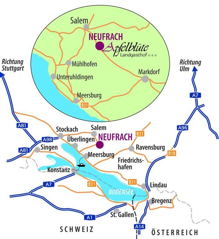 Apfelbluete Bed & Breakfast 8 Km Vom Bodensee Salem  Exteriör bild
